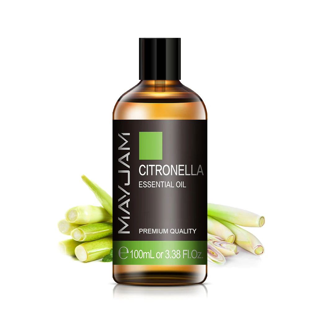 MAYJAM Pure Essential Oils Set Lavender Eucalyptus Rose Ginger Lemongrass