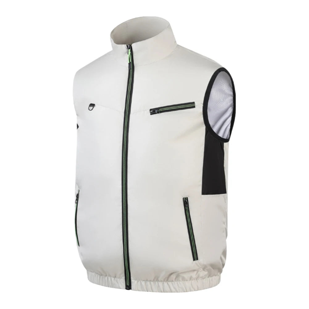 Breathable Sleeveless Cooling Vest Air Conditioner Wearable Fan Vest