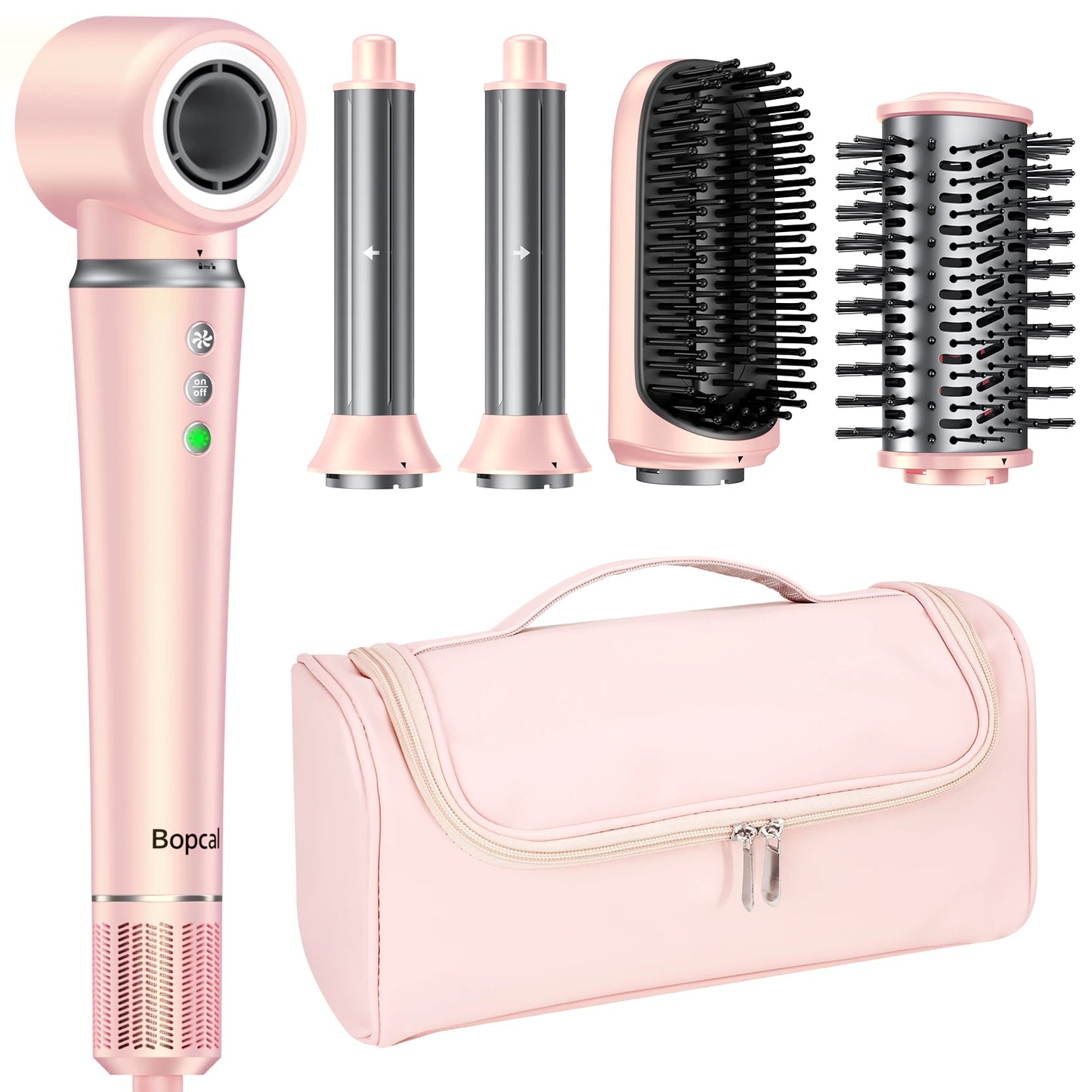 BOPCAL 5 In 1 High Speed Hair Dryer Set With Curling Iron