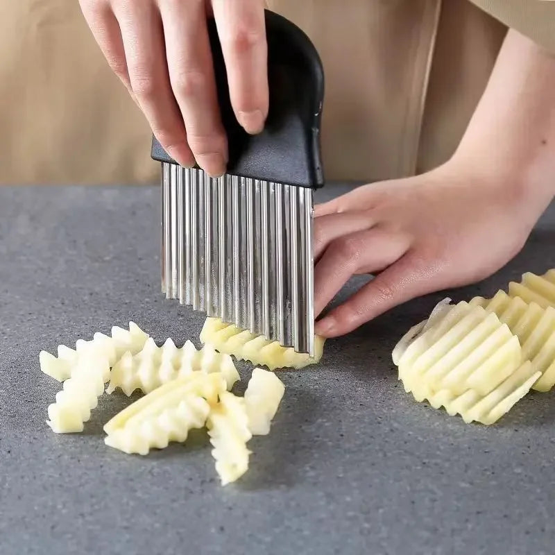 Stainless Steel Crinkle Cutter for French Fries and Chips