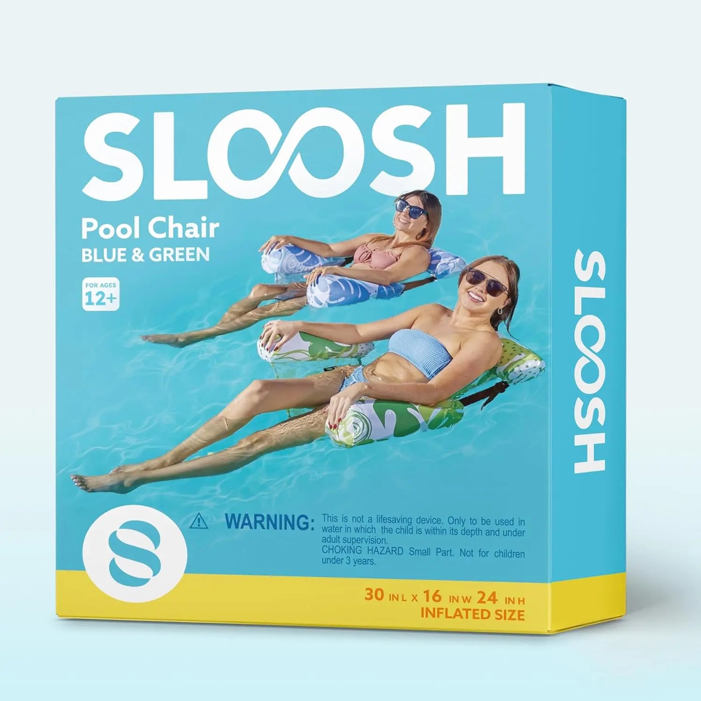 Joyfy 2Pack Adjustable Pool Floats Lounge Chairs for Water Relaxation