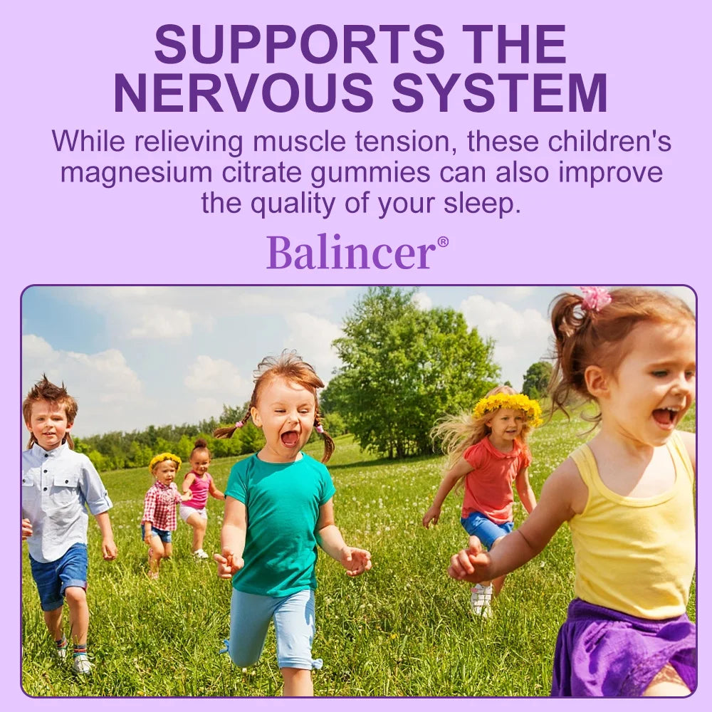 Balincer Magnesium Citrate Gummies for Kids Sleep Health Immune Support