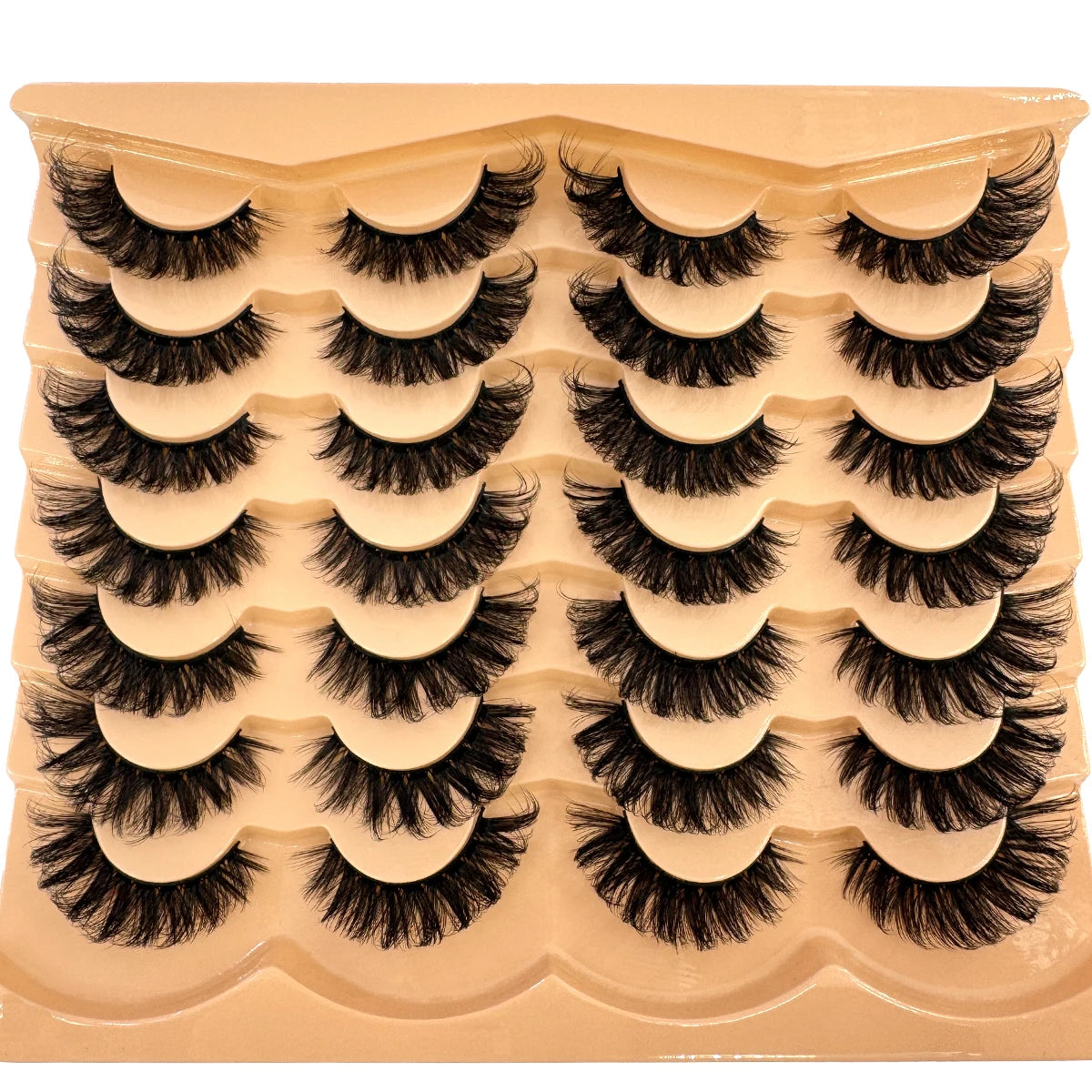 HBZGTLAD 3D Fluffy False Eyelashes Thick Volume Cluster Lashes