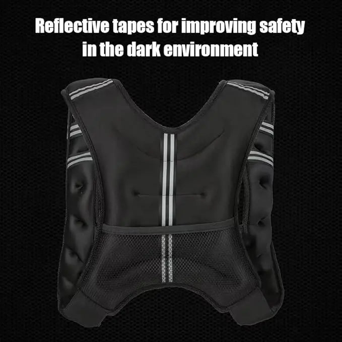 Weighted Vest Men Women 12 To 30 Lbs Weights Included