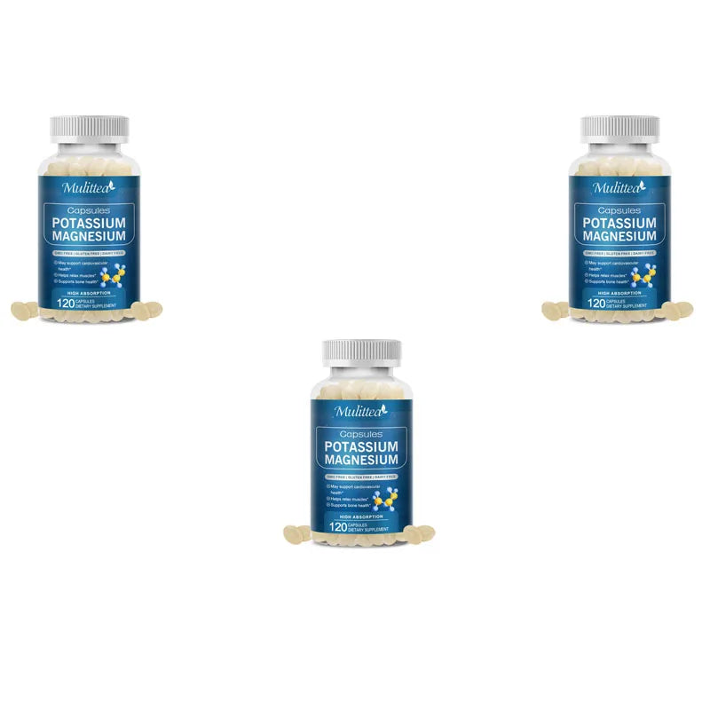 Mulittea Potassium Magnesium Capsule Relieves Muscle Cramps Headaches