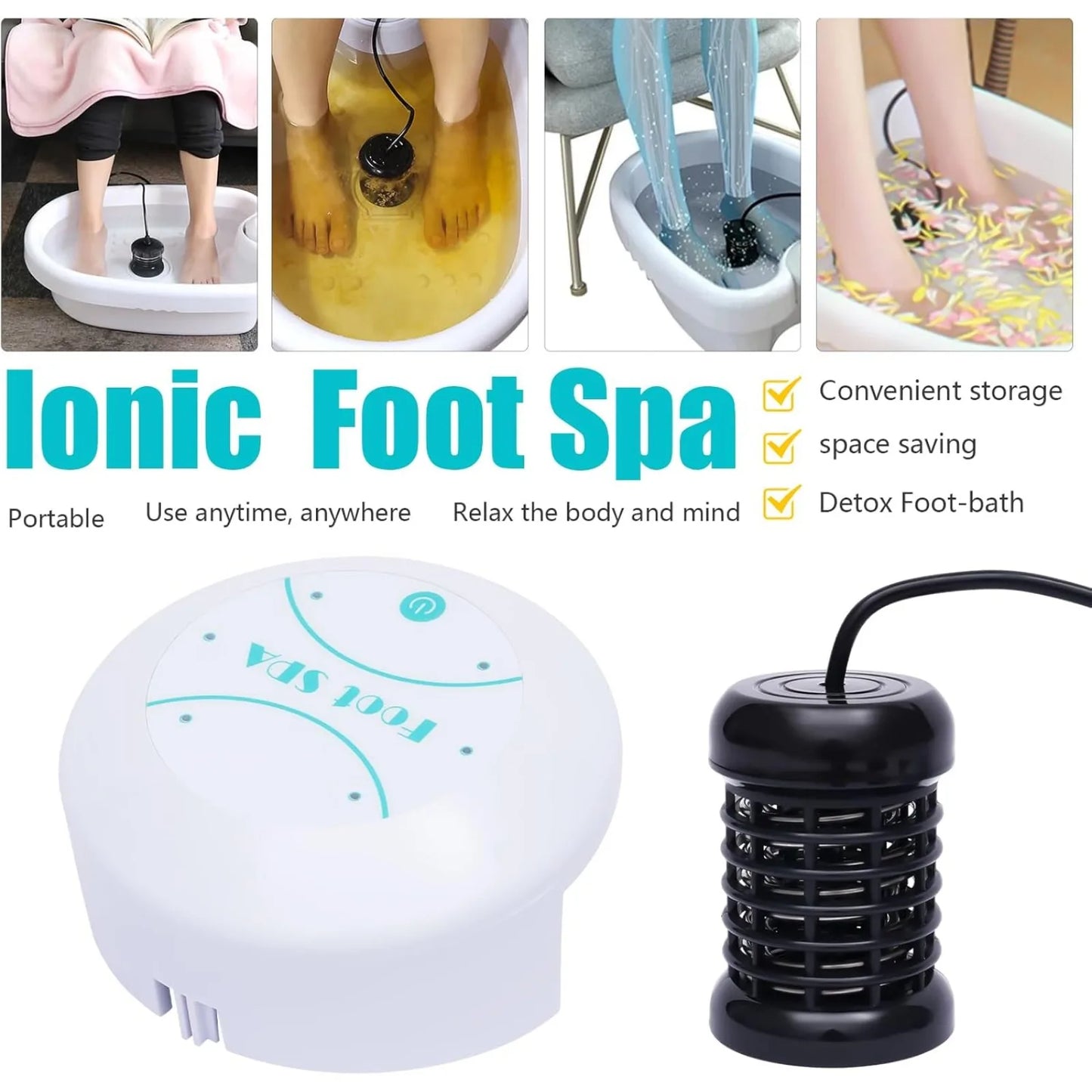 Ionic Foot Bath Detox Machine Pedicure Spa For Home Use