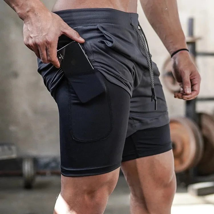 Men Quick Dry Running Shorts For Gym And Jogging Training