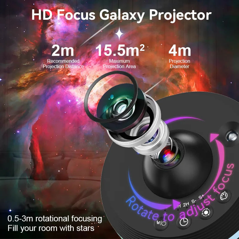 AUSYLE Galaxy Projector 13 In 1 Night Light Lamp Planetarium