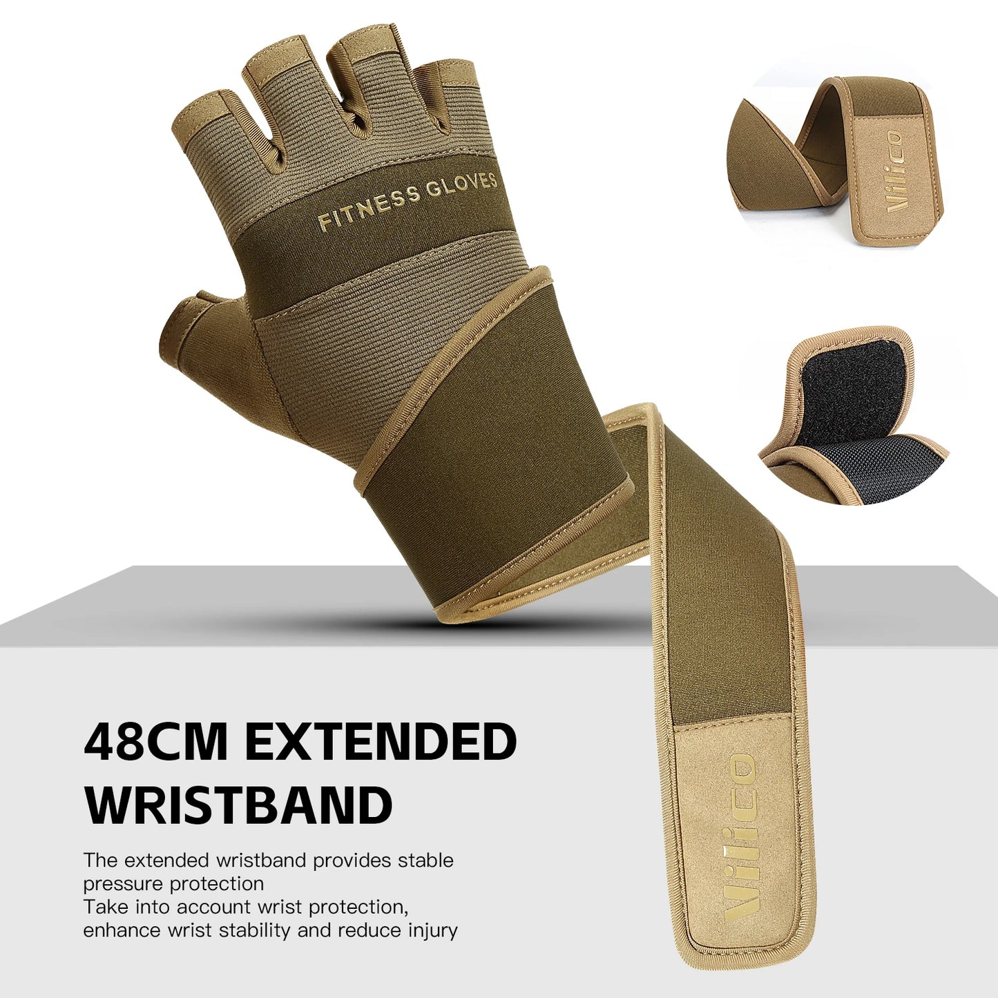 Kyncilor Half Finger Cycling Gloves Anti Slip Fitness