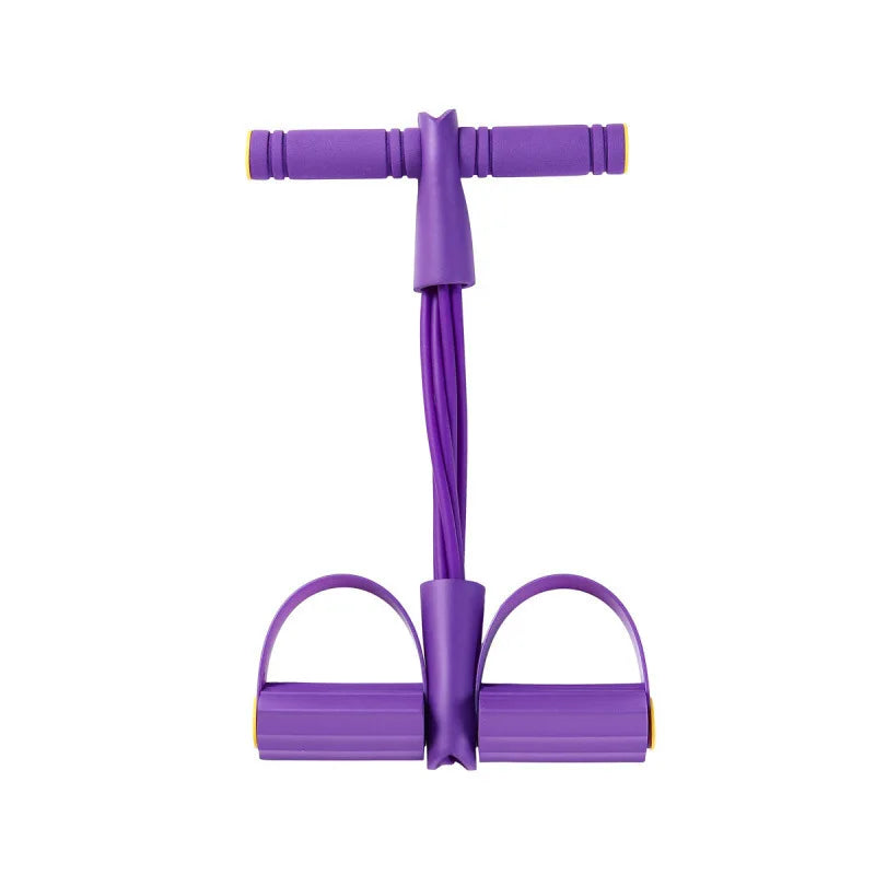 Natural Rubber 6 Tube Pedal Resistance Bands with Handles