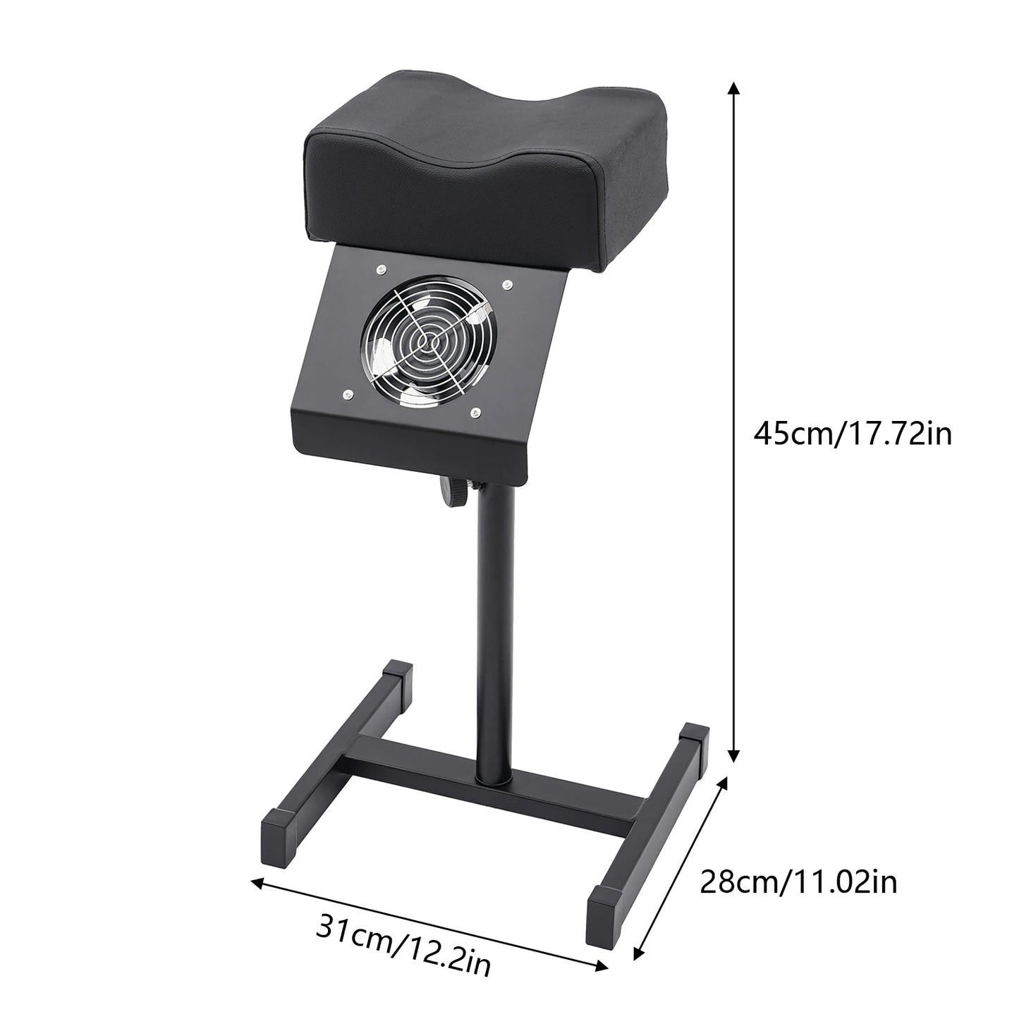 Pedicure Stool Chair With Adjustable Height Built In Vacuum Dust Collector
