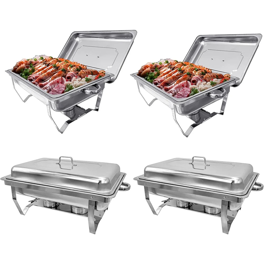 Electric Stainless Steel Chafing Dish Buffet Set For Party Catering