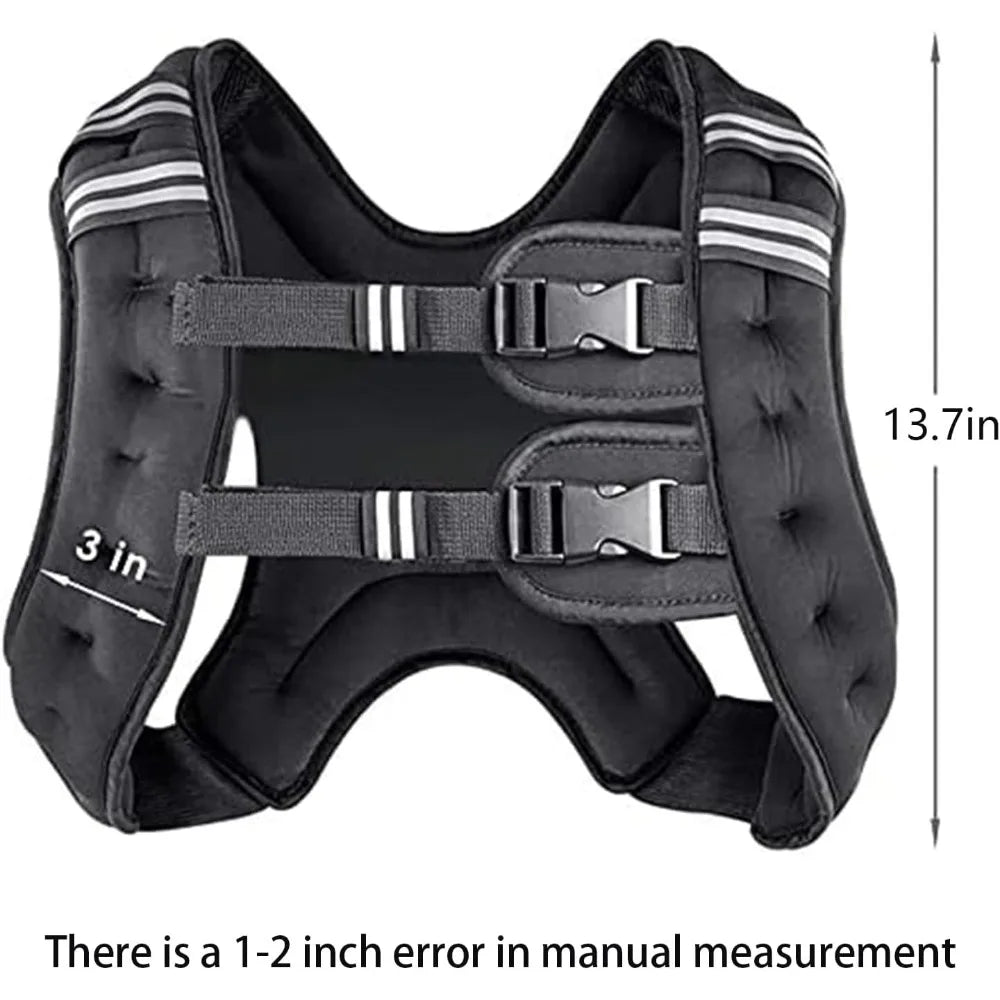 Adjustable Weighted Vest Reflective Stripe For Training And Cardio