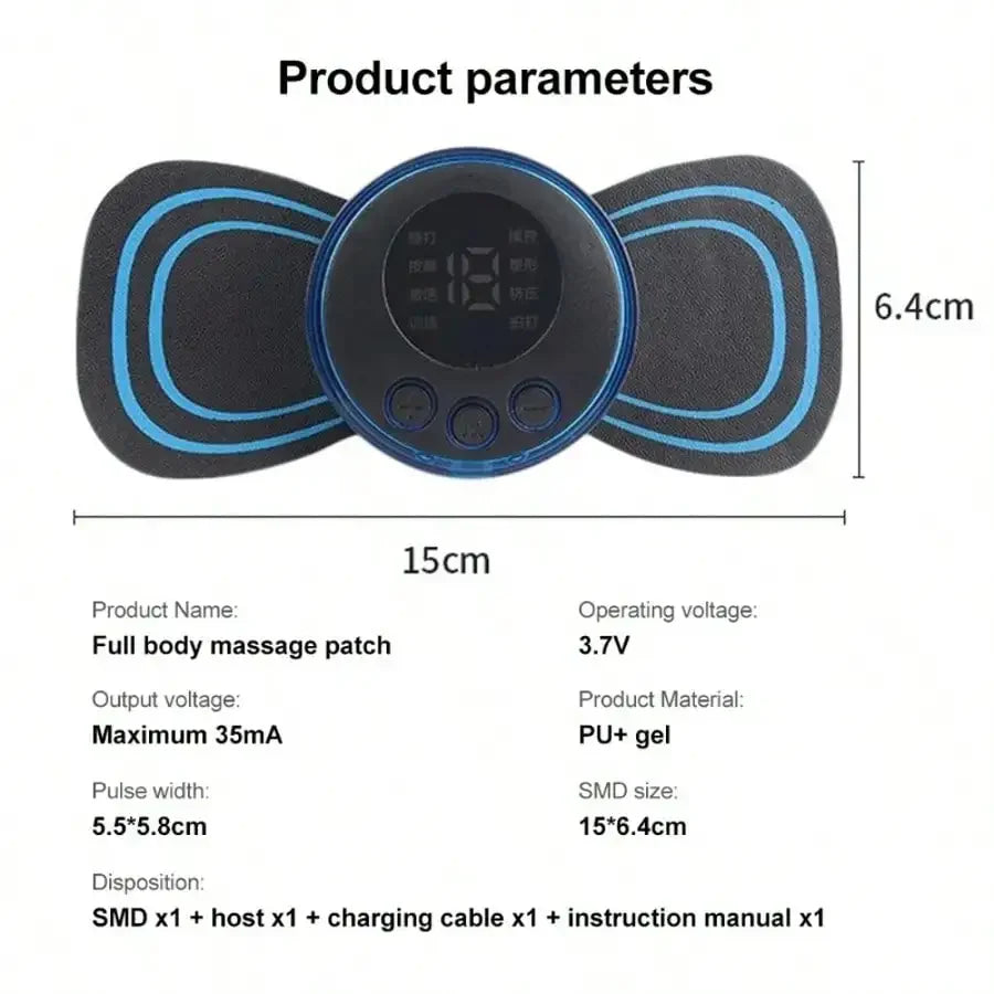 Electric Neck Massager Stimulator Cervical Back Pain Relief