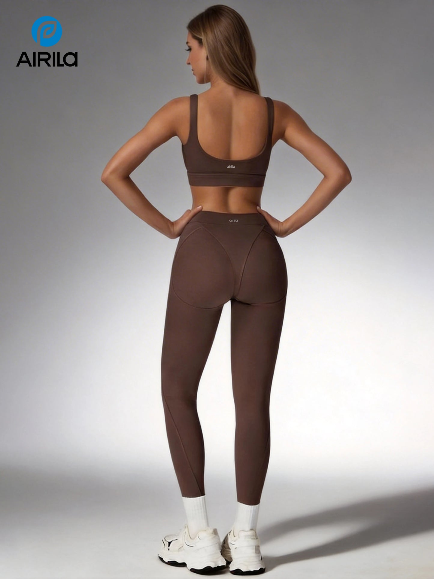 Airila 2-Piece Yoga Set High-Waisted Leggings and Sports Bra