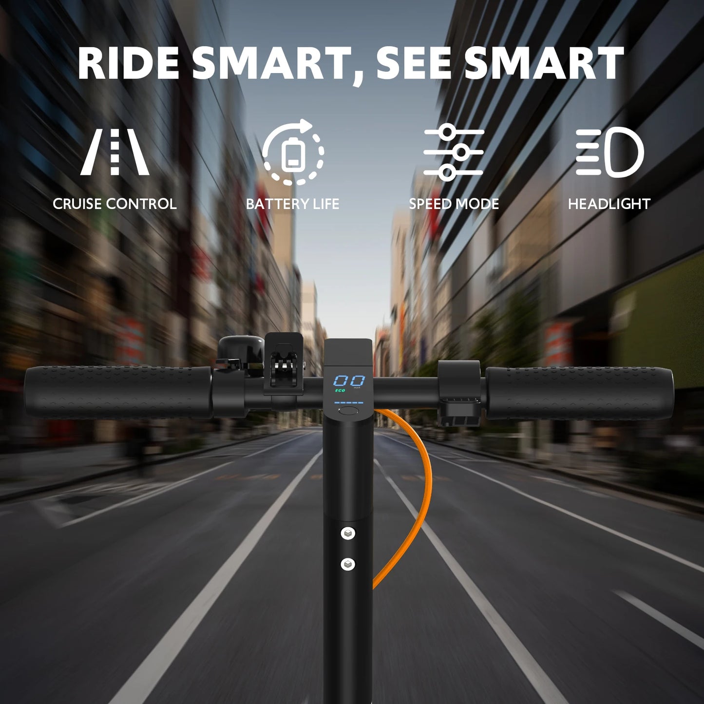 Osboo Electric Scooter A11 Foldable Dual Suspension 22 MPH