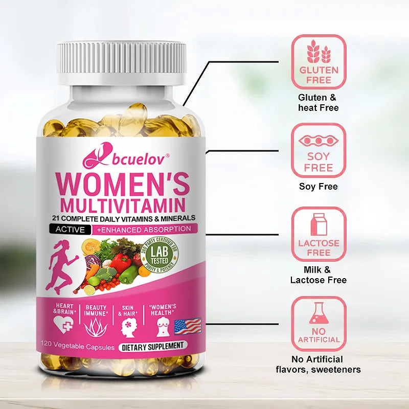 Bcuelov Multivitamin Mineral Supplement For Heart Health And Energy