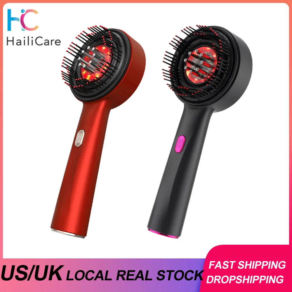 Hailicare Electric Massage Comb With Red Light Therapy For Scalp