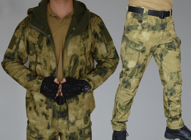SoftShell Tactical Waterproof Jacket for Men Hiking Camping Outdoor Gear