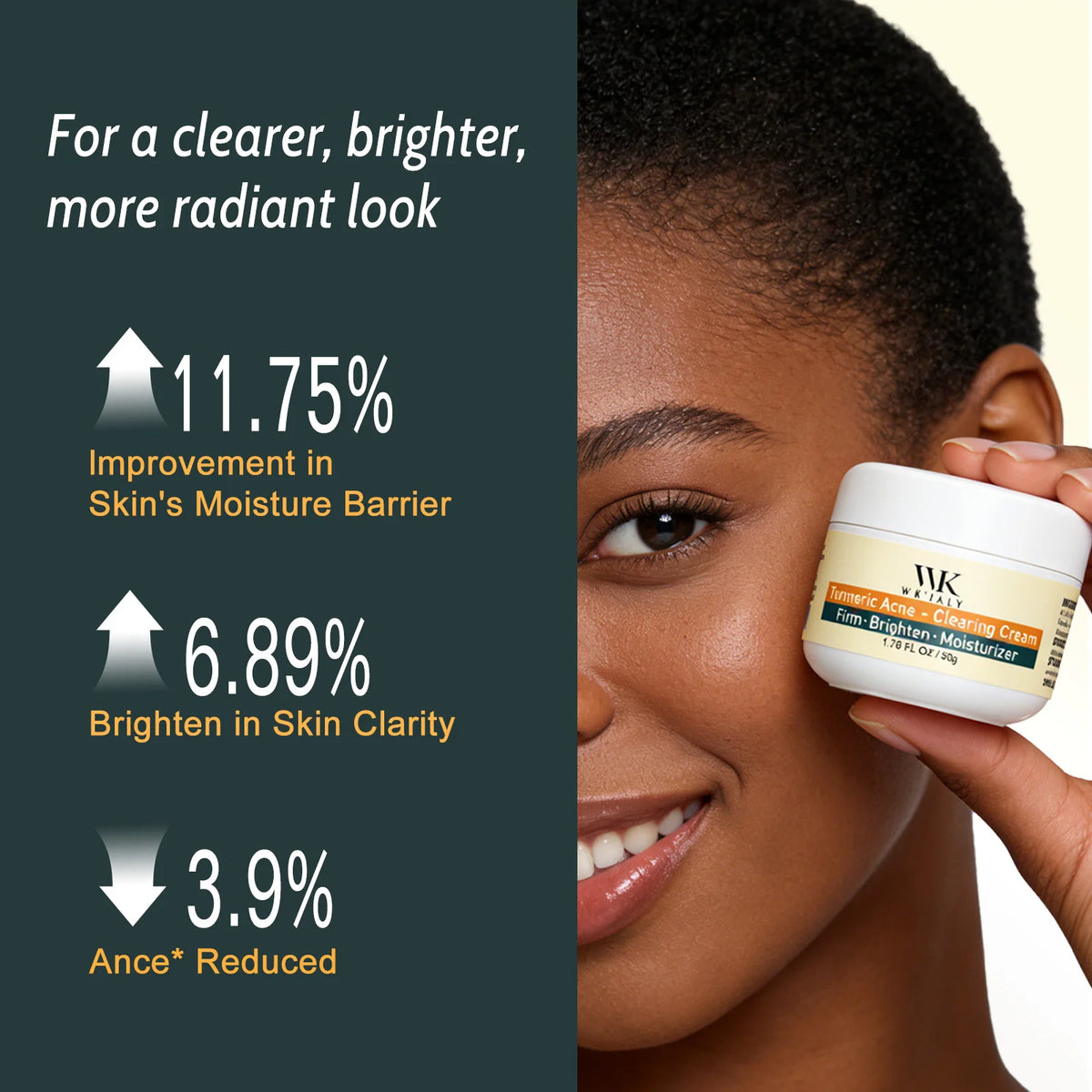 WK JALY Turmeric Brightening Face Cream For Anti Acne Care