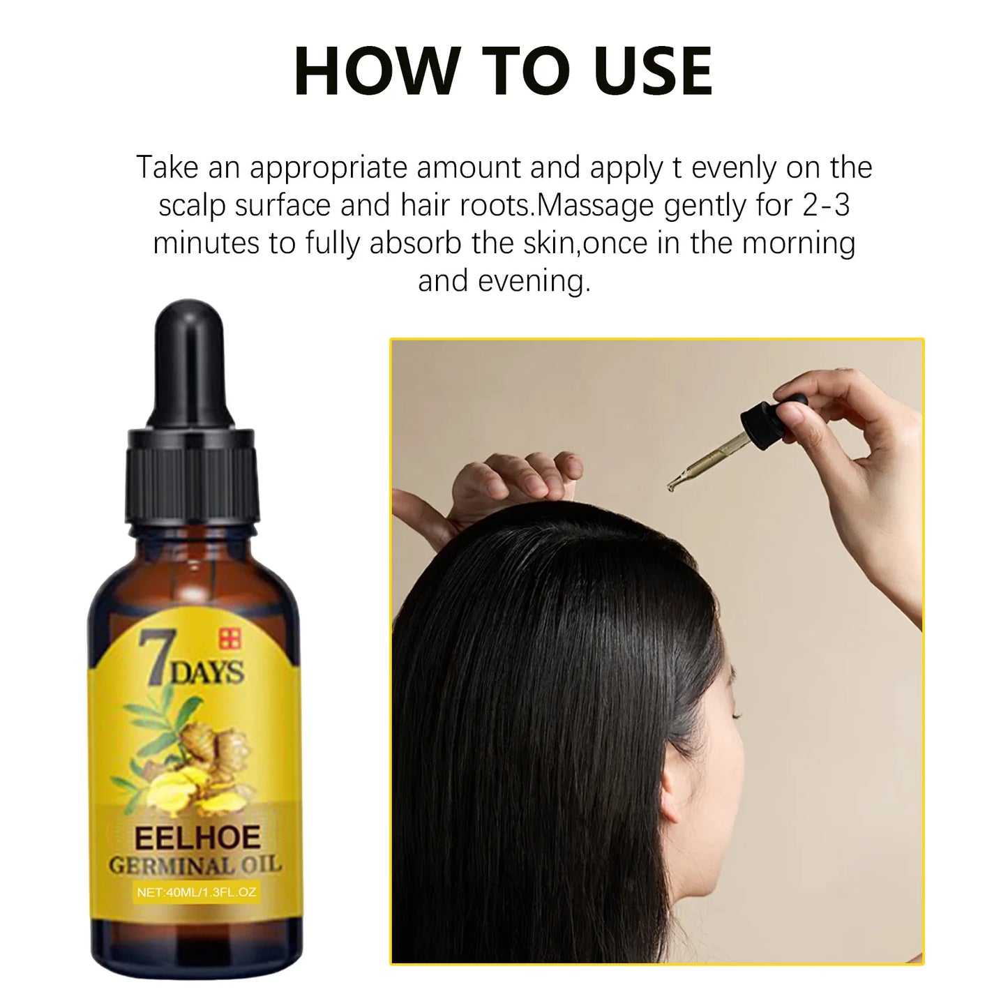 Eelhoe Ginger Hair Growth Oil Nourishment Anti Hair Loss