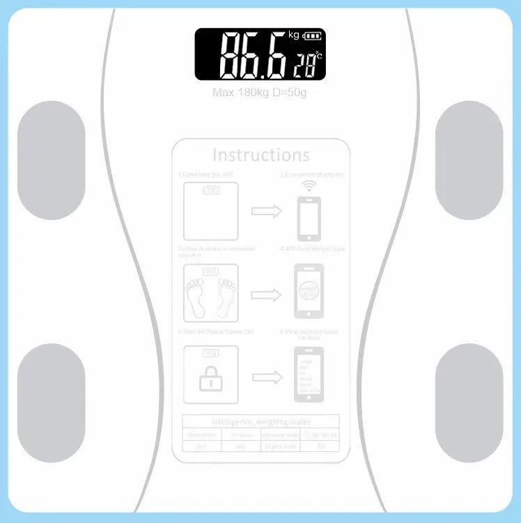 AEHOME Smart Scale With Bluetooth App And Body Composition