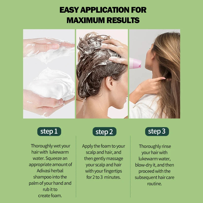 Adivasi Hair Growth Oil Set Organic Herbal Scalp Treatment