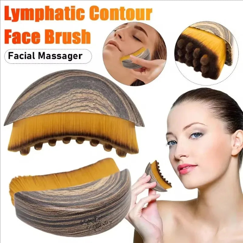 Portable Face Neck Massage Brush for Facial Contouring and Skincare
