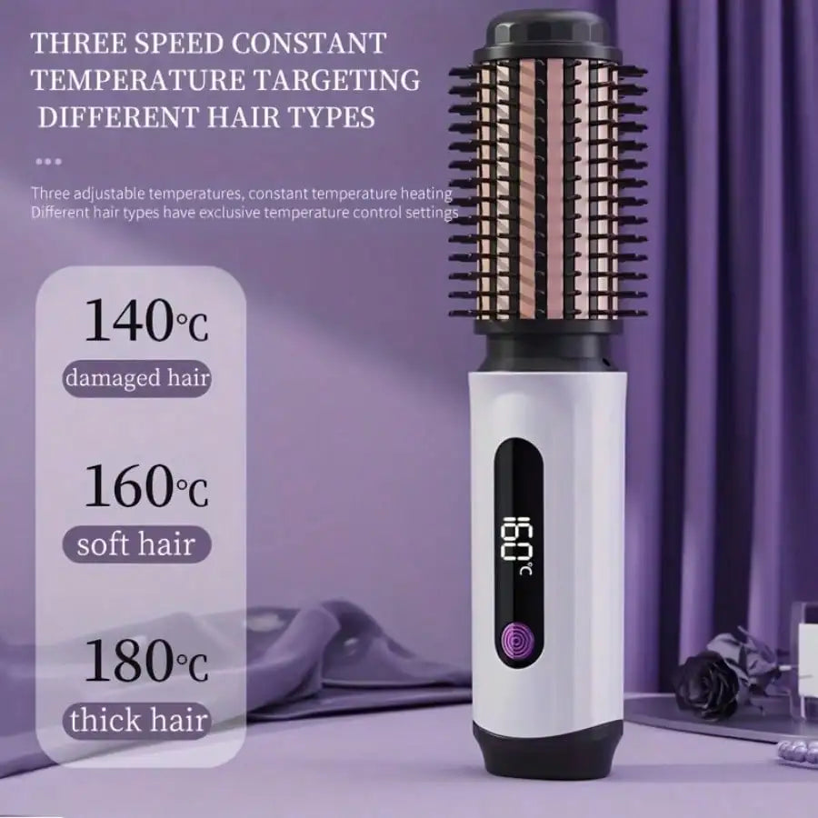 Portable Cordless Hair Styler And Curling Iron