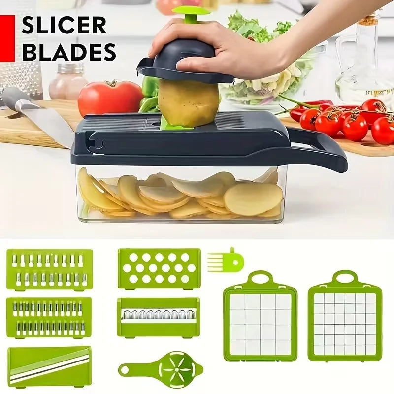 14 In 1 Multifunctional Vegetable Chopper Grater Slicer