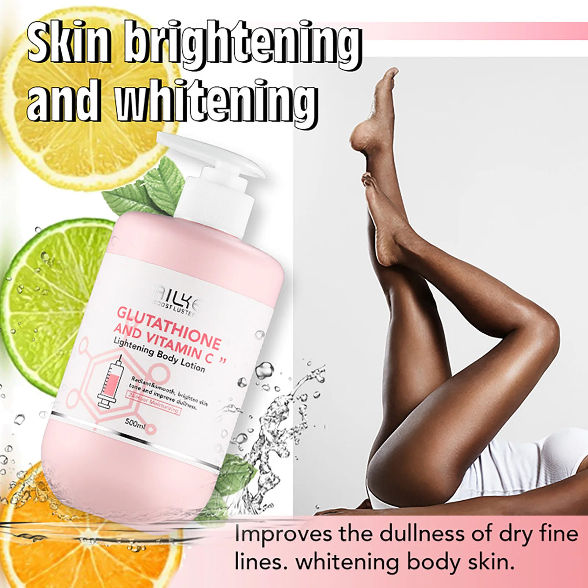 AILKE Whitening Skin Care Set Glutathione Vitamin C Brightener Moisturizer