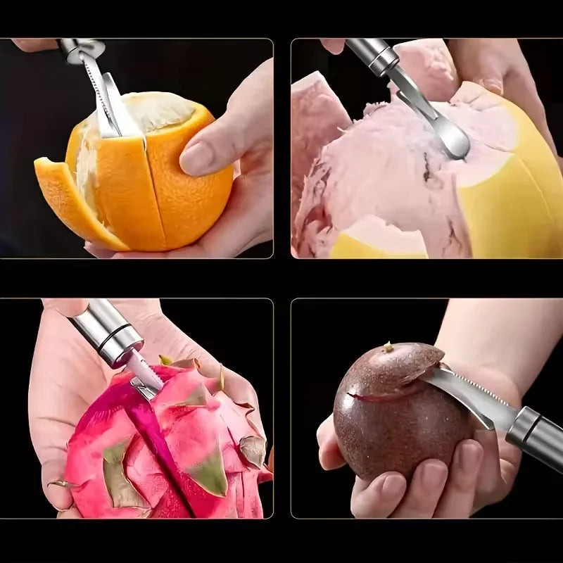 Stainless Steel Citrus Peeler With Handle Kitchen Fruit Tool