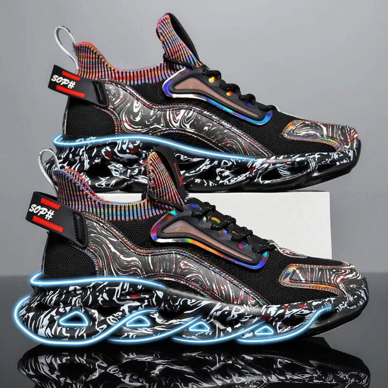 Lexsan Mens Casual Sneakers Breathable Running Shoes