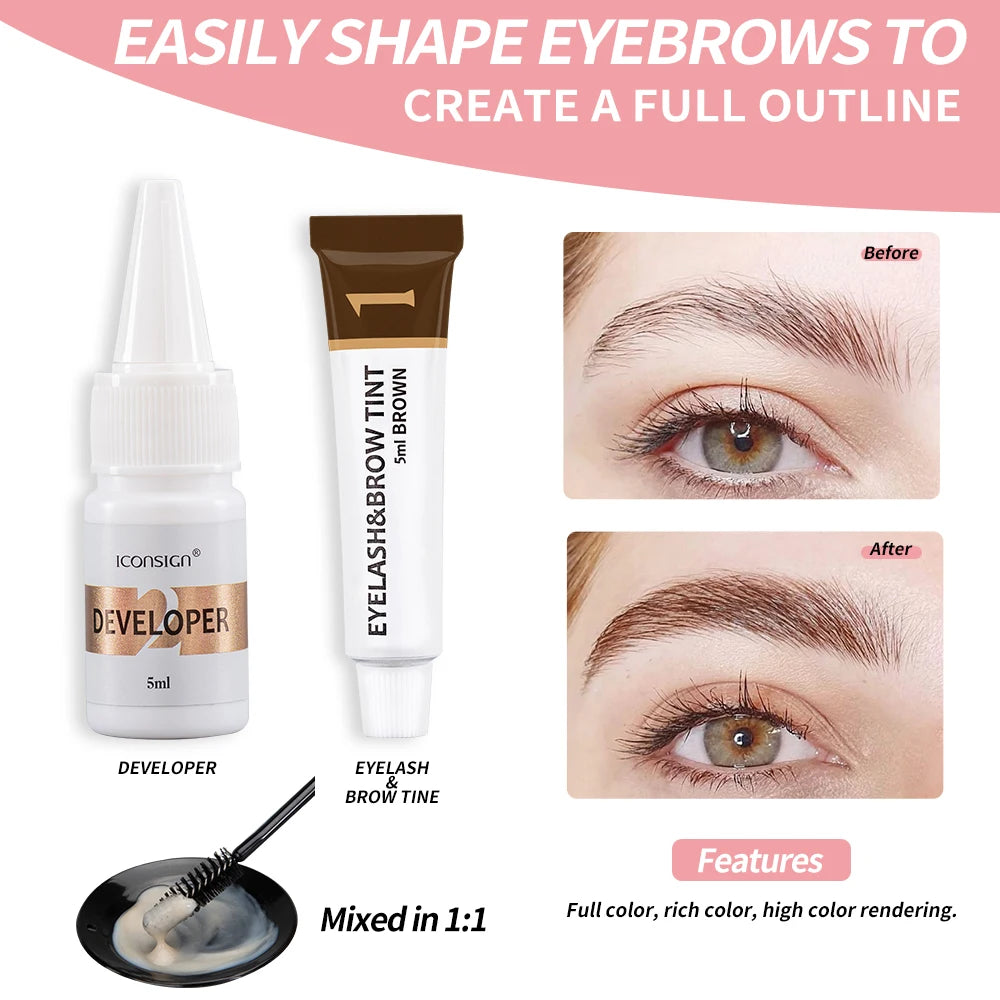IcOnSign Lash Lift And Tint Kit With Brow Lamination