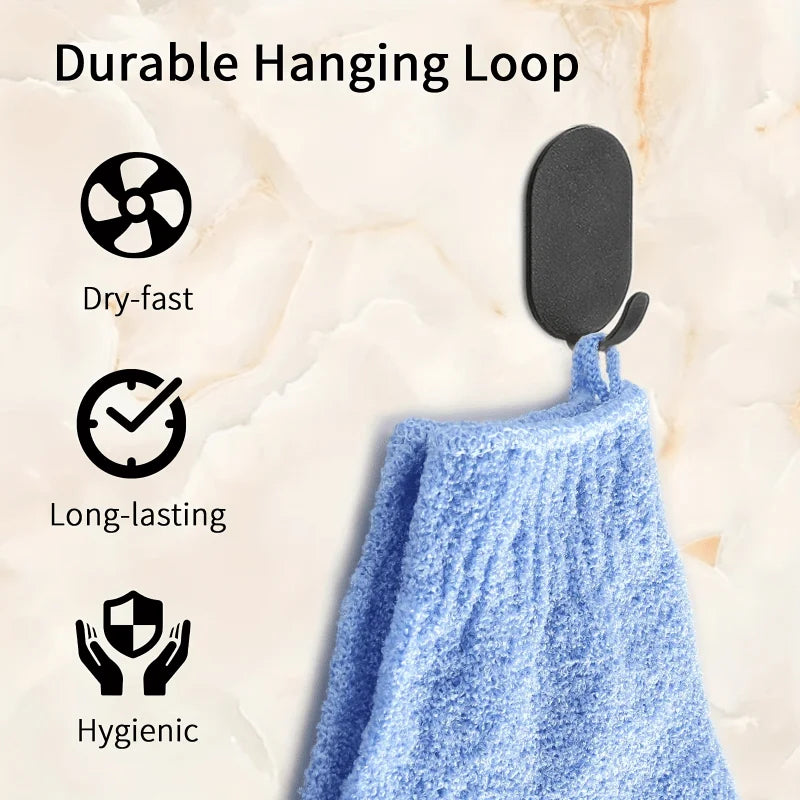 Exfoliating Shower Glove Set Deep Cleaning Body Scrub Spa Massage