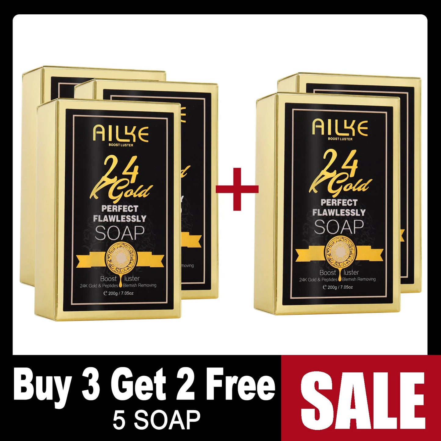 AILKE 24K Flawless Skin Care Set Whitening And Moisturizing