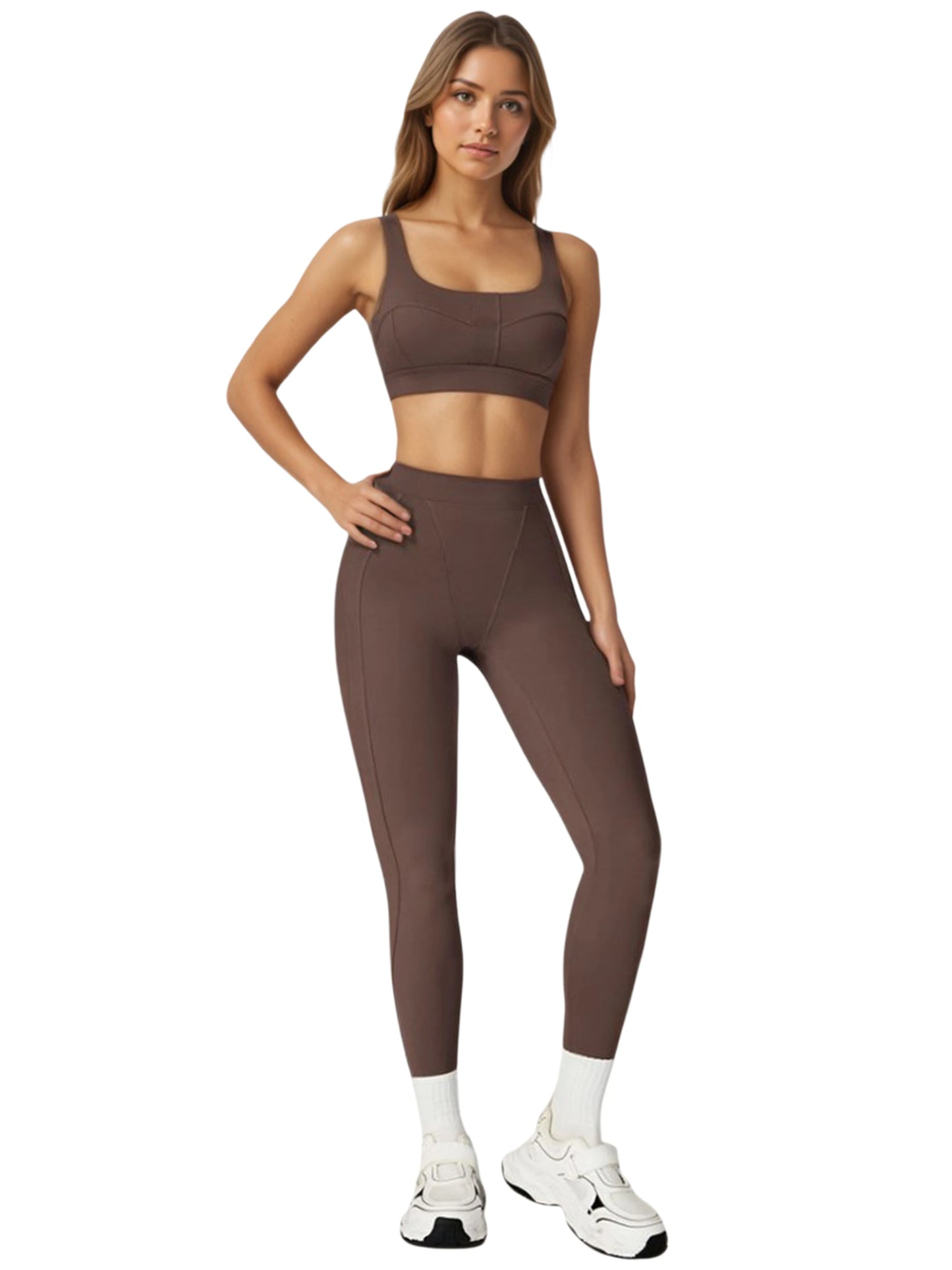 Airila 2-Piece Yoga Set High-Waisted Leggings and Sports Bra