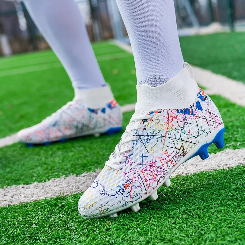 MaiJiaKa Soccer Cleats Mens Outdoor Football Boots