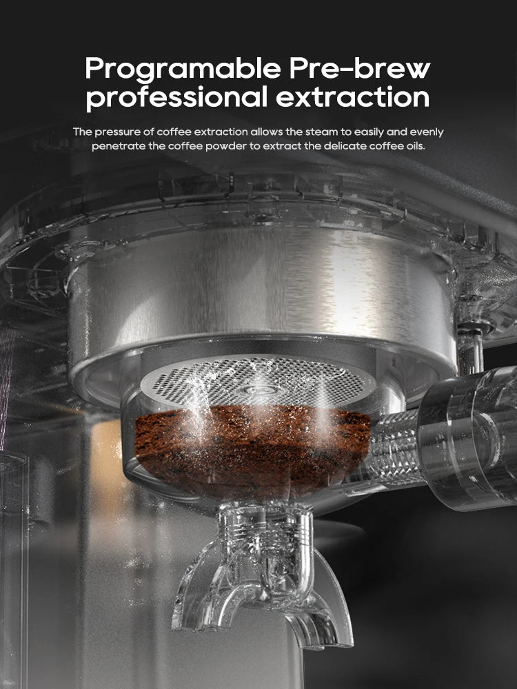HiBREW 20 Bar Semi Automatic Espresso Machine 58mm Portafilter