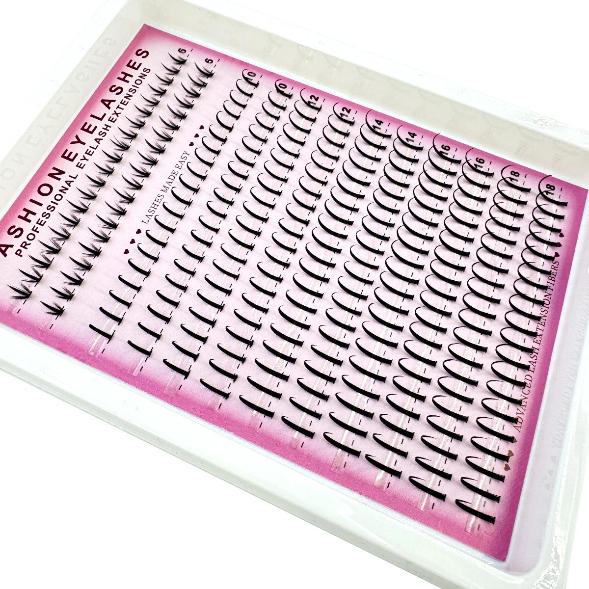 HBZGTLAD Bottom Spiky Cluster Lashes Volume Eyelash Extensions