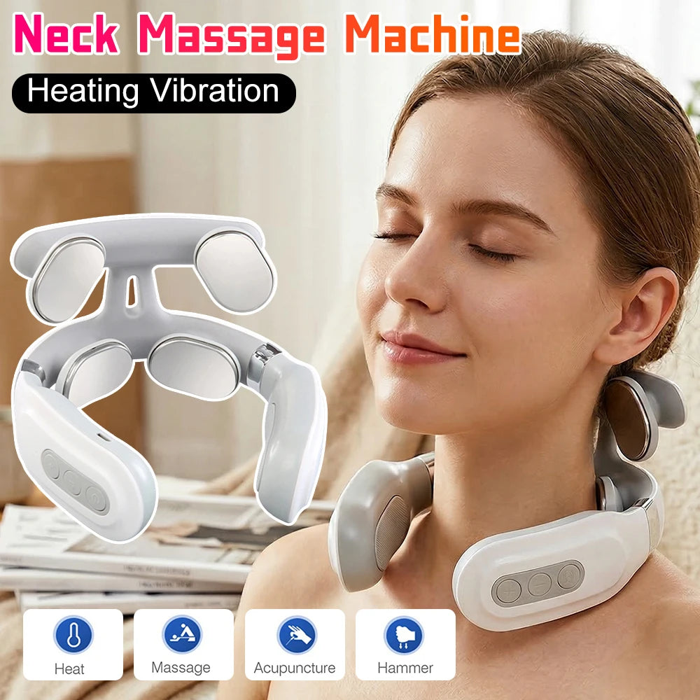 4 Heads Electric Back Massager USB Rechargeable For Home Office