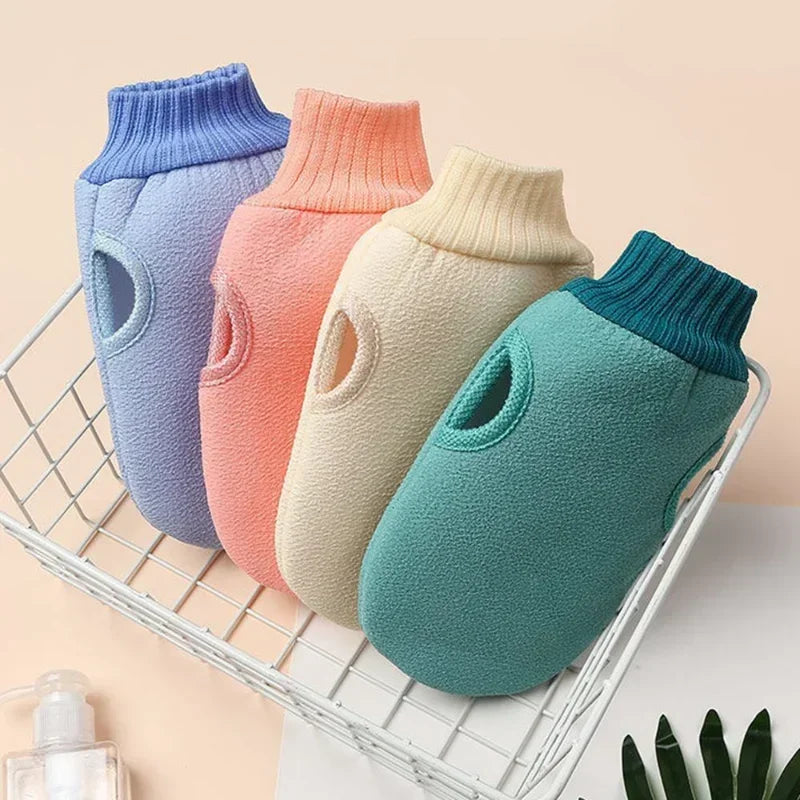 Spa Exfoliating Bath Mitt And Shower Brush For Body Scrub