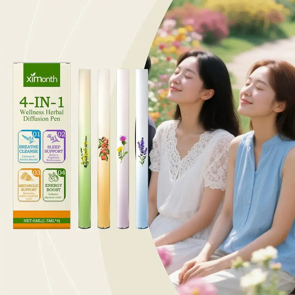 Herbal Aromatherapy Pen Diffuser Supporting Soothing Breathing Lung Wellness