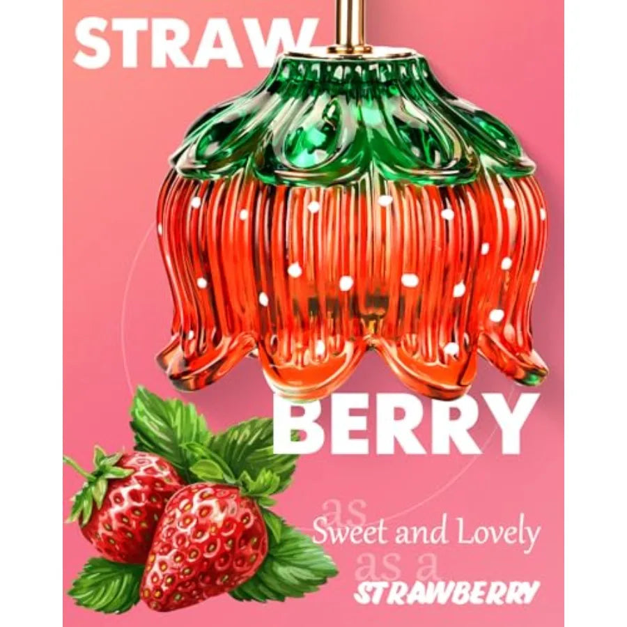 Strawberry Candle Warmer Lamp Adjustable Height Lotus Flower