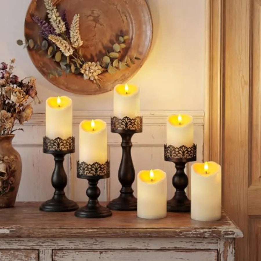 9Pack Outdoor Waterproof Flameless Candles With Remote And Timer LED