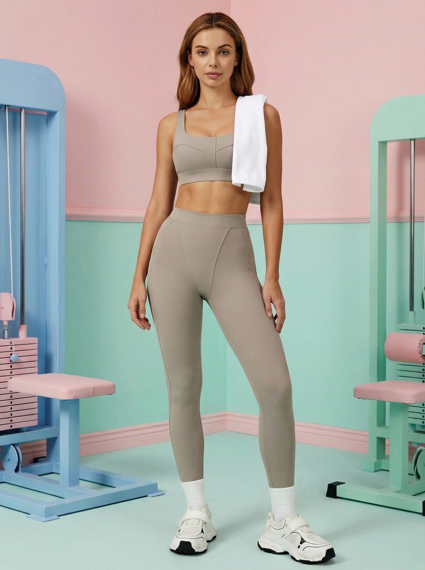 Airila 2-Piece Yoga Set High-Waisted Leggings and Sports Bra