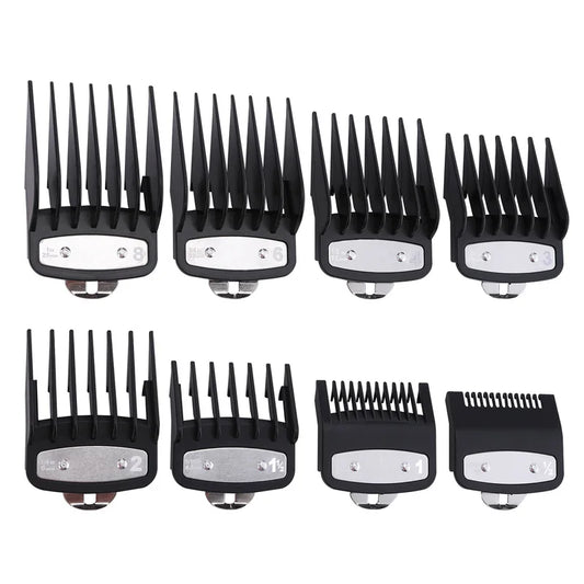 8 Piece Universal Hair Clipper Limit Guide Comb Set