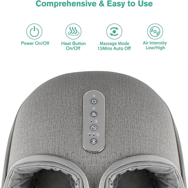 Medcursor Foot Massager With Heating Therapy Shiatsu Deep Kneading