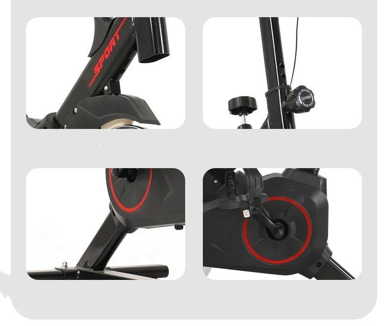 Silent Indoor Spin Bike With Comfort Seat For Cardio Training