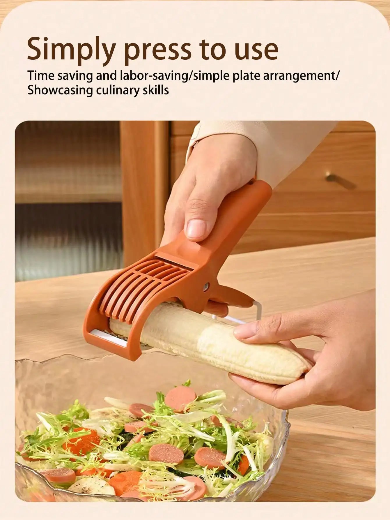 Stainless Steel Manual Fruit And Vegetable Slicer Dishwasher Safe